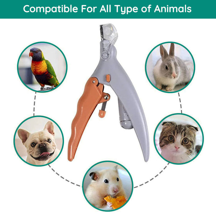 Pet Nail Clipper – LED Light Guided Stainless Steel Blade