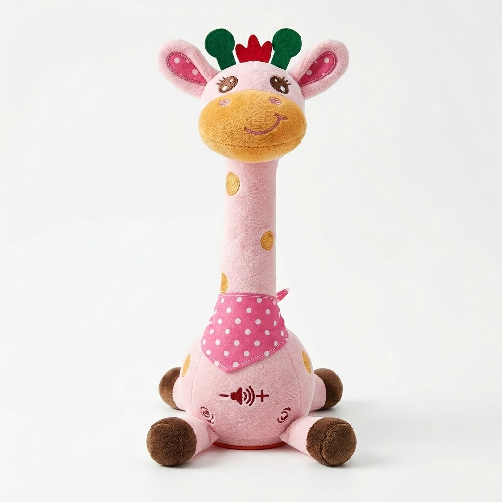 Interactive Singing Giraffe Plush Toy – 60 Nursery Rhymes