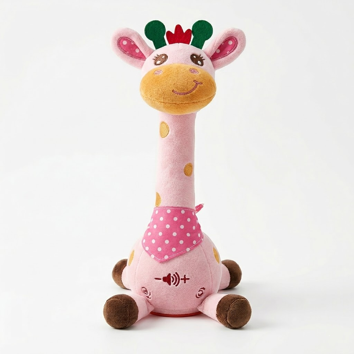 Interactive Singing Giraffe Plush Toy – 60 Nursery Rhymes