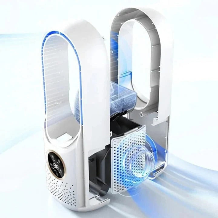 Portable Bladeless Air Conditioner – Quiet Compact & Sleep Mode Timer