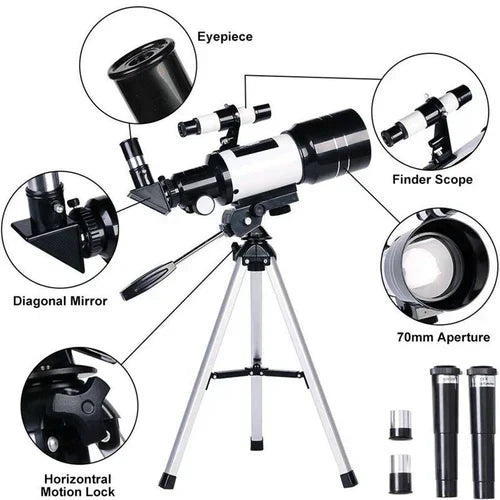 Professional Telescope with Tripod – Stargazing Moon Watching & Adjustable