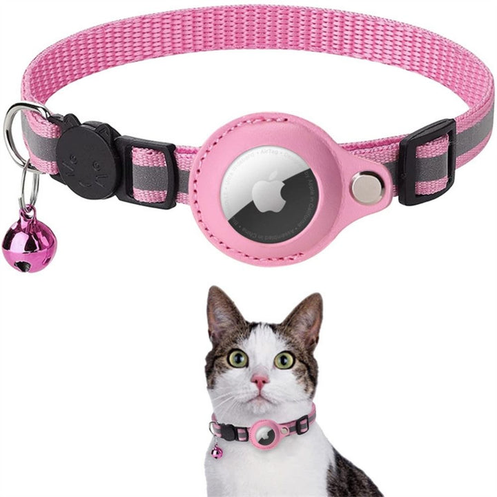 Cat GPS Tracker Collar – Reflective Waterproof Real-Time Location & Lightweight