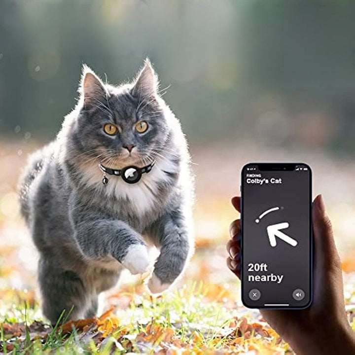 Cat GPS Tracker Collar – Reflective Waterproof Real-Time Location & Lightweight