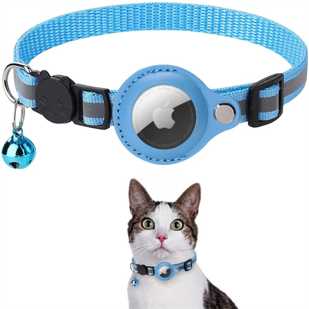 Cat GPS Tracker Collar – Reflective Waterproof Real-Time Location & Lightweight