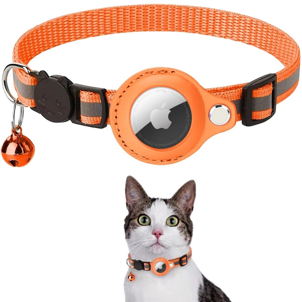 Cat GPS Tracker Collar – Reflective Waterproof Real-Time Location & Lightweight
