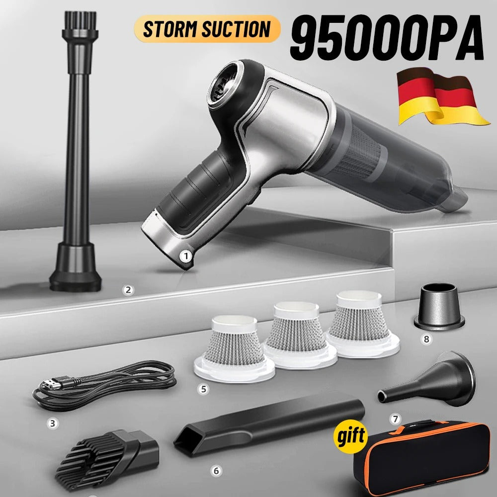 Cordless Car Vacuum Cleaner – High-Power Handheld Portable & Cyclone Suction