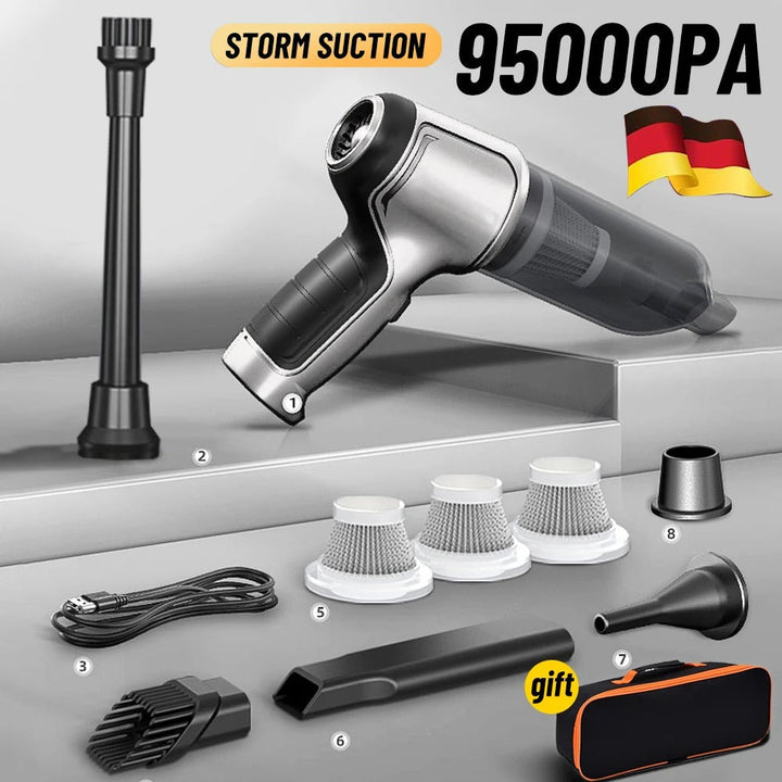 Cordless Car Vacuum Cleaner – High-Power Handheld Portable & Cyclone Suction