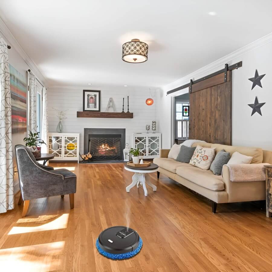 Automatic Robot Mop – Intelligent Self-Cleaning Floor Sweeping & Mopping