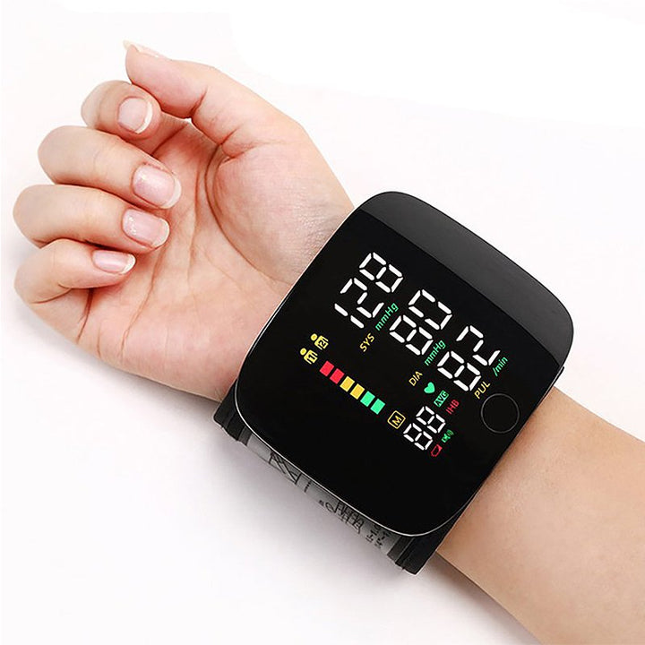 Wrist Blood Pressure Monitor – Smart Voice Alerts Digital & Portable