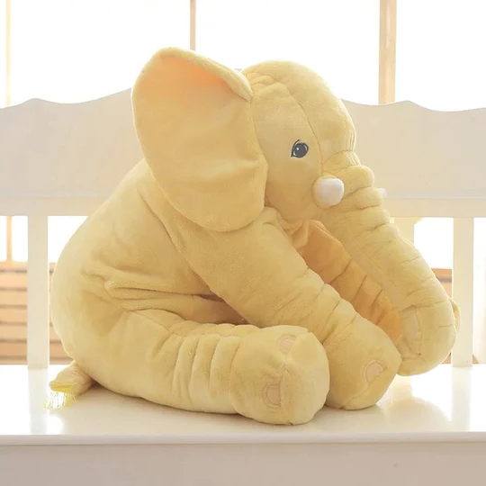 Baby Elephant Plush Pillow – Soft Stuffed Animal Snuggle & Kids Play