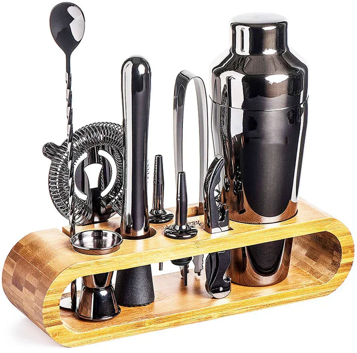 Cocktail Bar Kit – Metallic Mixology Set Bartender & Gift