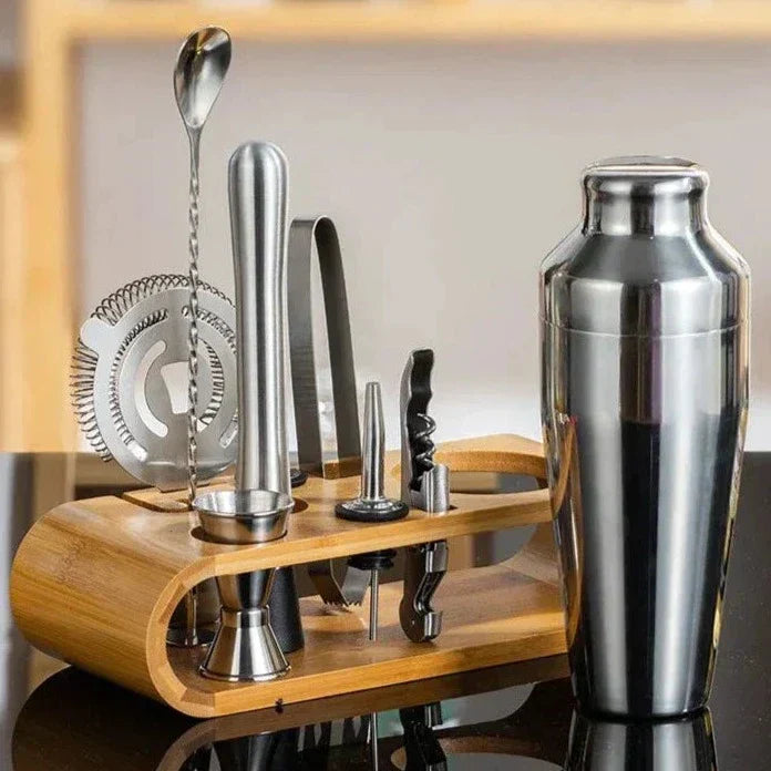 Cocktail Bar Kit – Metallic Mixology Set Bartender & Gift