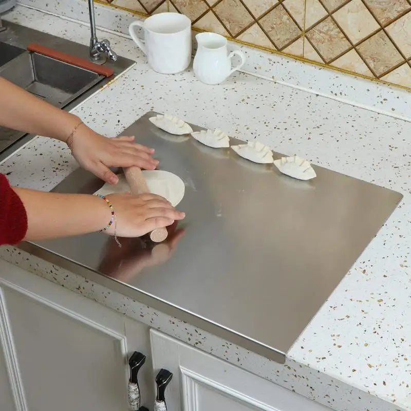 Stainless Steel Chopping Board – Hygienic Kitchen Food Prep & Easy Clean