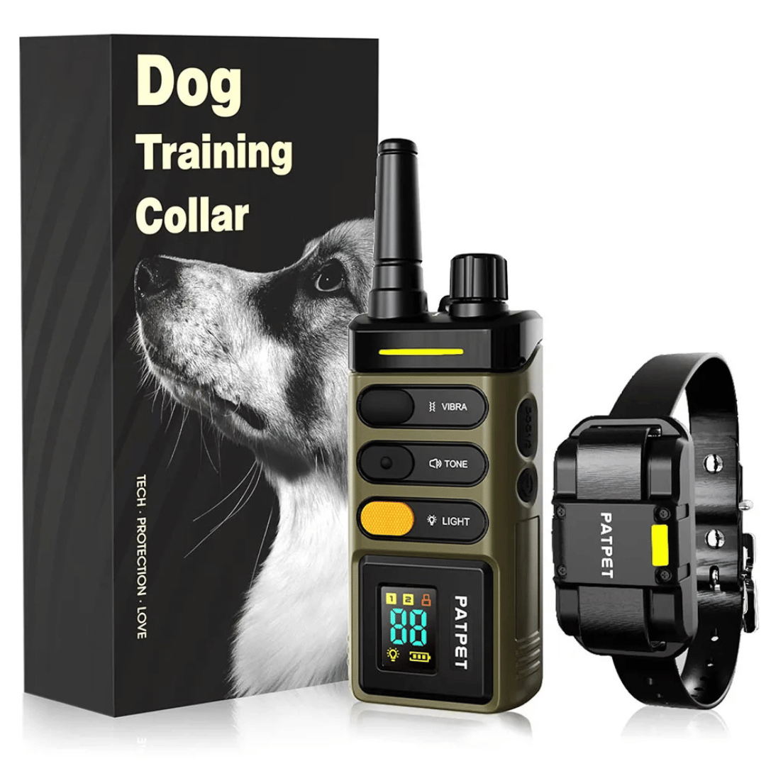 Dog Training Collar – 1 Mile Remote Range Large Dogs & Shock Vibration