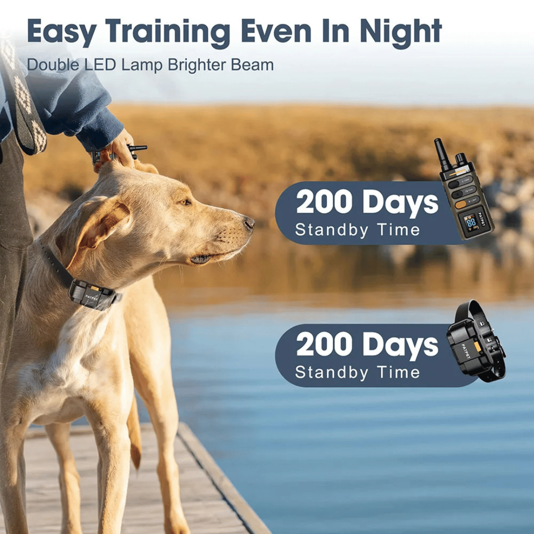 Dog Training Collar – 1 Mile Remote Range Large Dogs & Shock Vibration