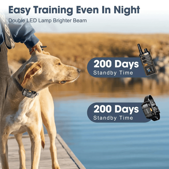 Dog Training Collar – 1 Mile Remote Range Large Dogs & Shock Vibration