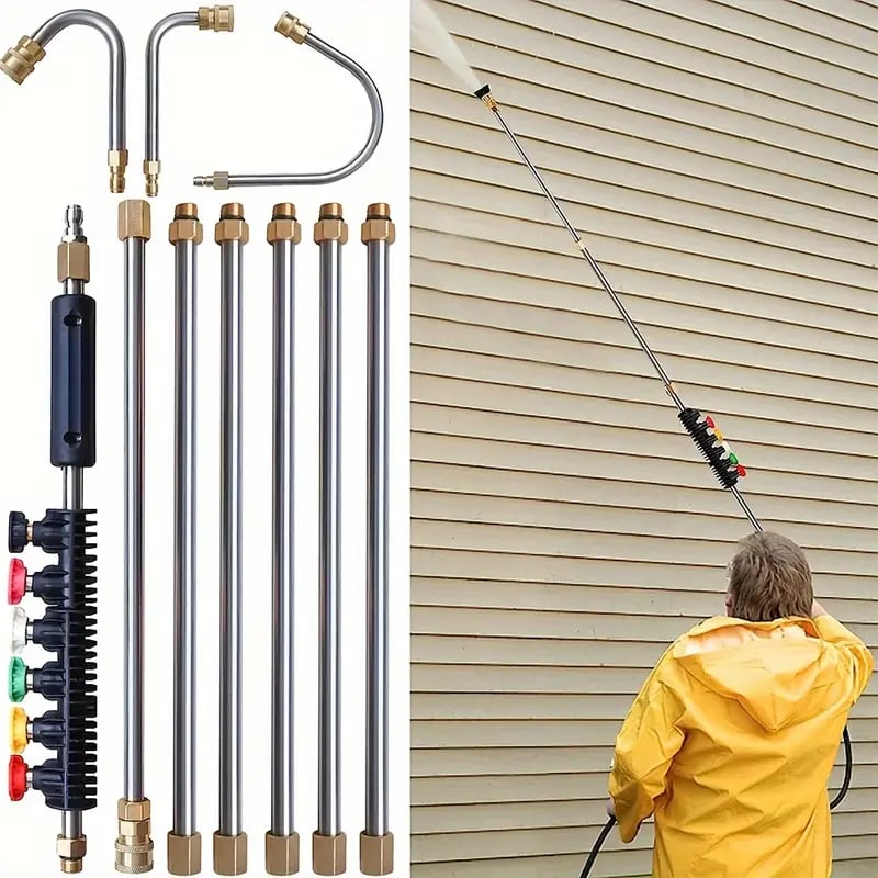 Pressure Washer Wand – 4000 PSI Telescoping Gutter & Roof