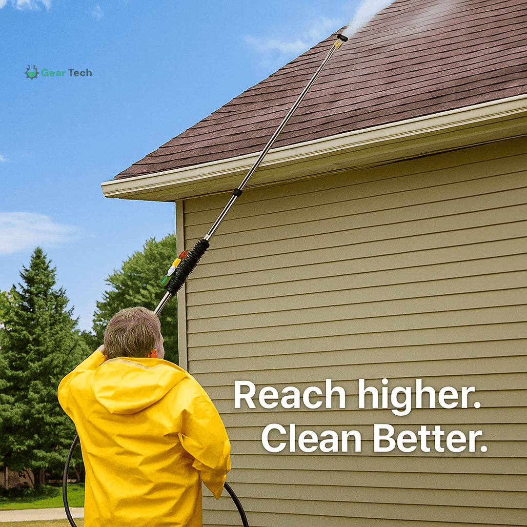 Pressure Washer Wand – 4000 PSI Telescoping Gutter & Roof