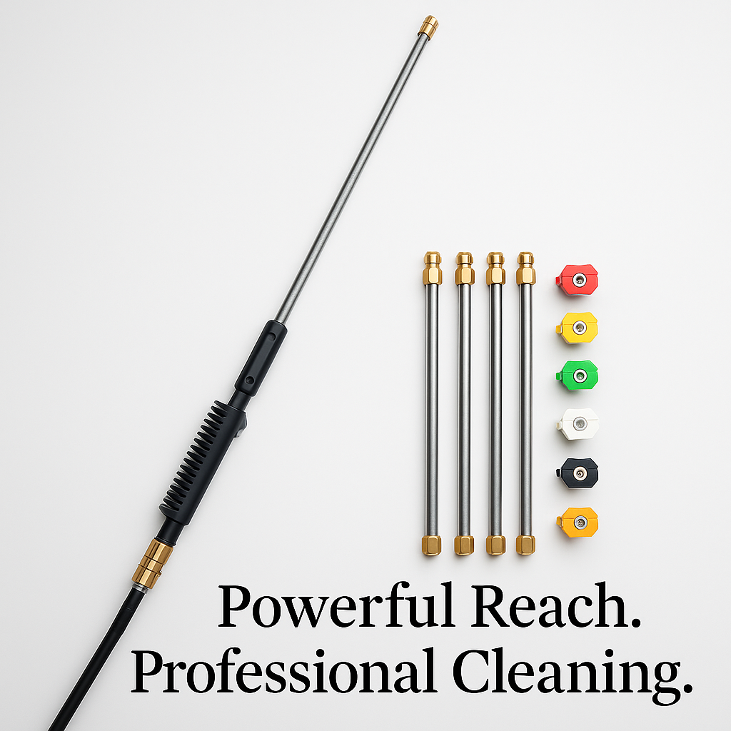 Pressure Washer Wand – 4000 PSI Telescoping Gutter & Roof