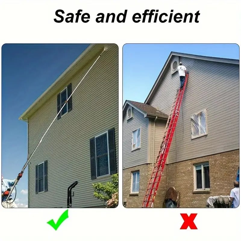 Pressure Washer Wand – 4000 PSI Telescoping Gutter & Roof