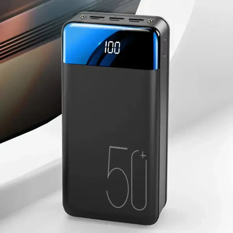 50000mAh Power Bank – Ultra Capacity Fast Charging USB-C & Portable