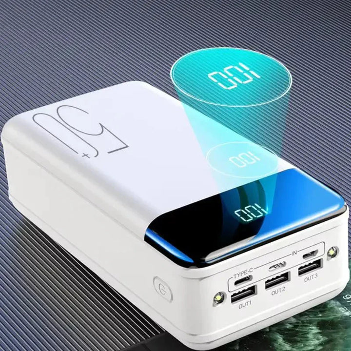 50000mAh Power Bank – Ultra Capacity Fast Charging USB-C & Portable