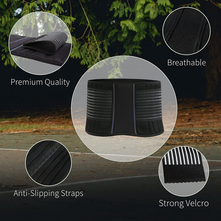 Lower Back Support Belt – Lightweight Unisex Pain Relief & Lumbar Stabilizer