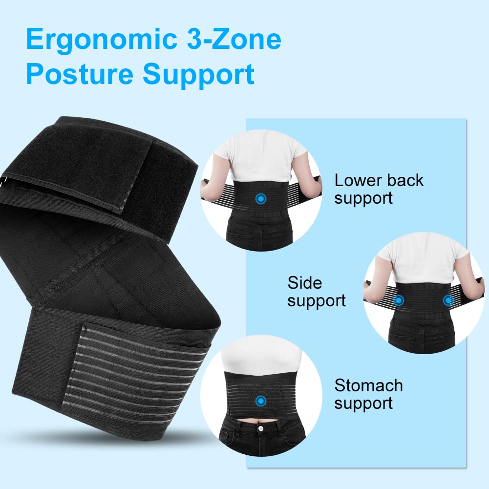 Lower Back Support Belt – Lightweight Unisex Pain Relief & Lumbar Stabilizer