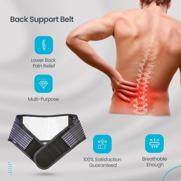 Lower Back Support Belt – Lightweight Unisex Pain Relief & Lumbar Stabilizer