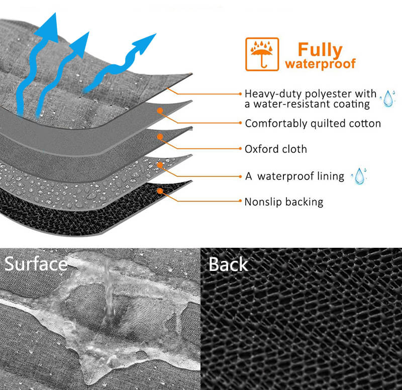Waterproof Dog Car Seat Cover – Mesh Window Non-Slip & Easy Clean
