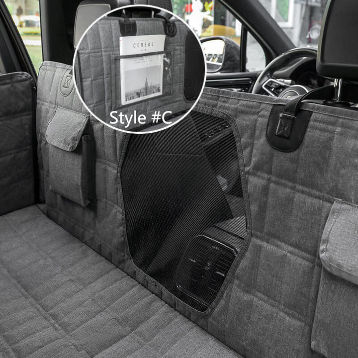 Waterproof Dog Car Seat Cover – Mesh Window Non-Slip & Easy Clean