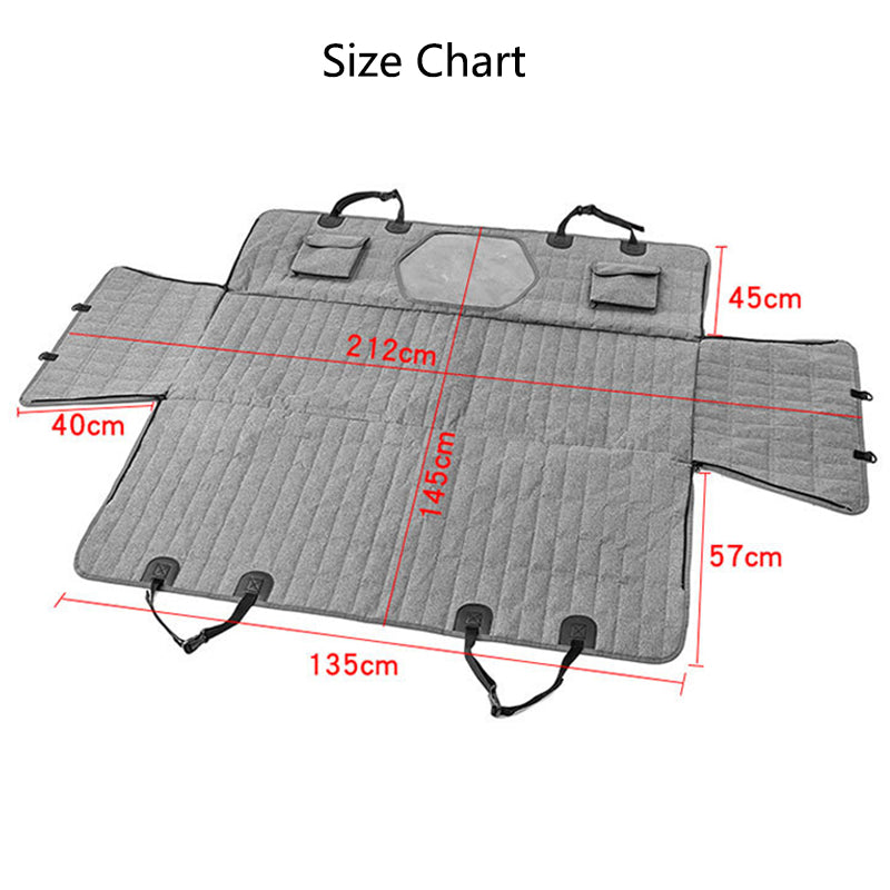 Waterproof Dog Car Seat Cover – Mesh Window Non-Slip & Easy Clean