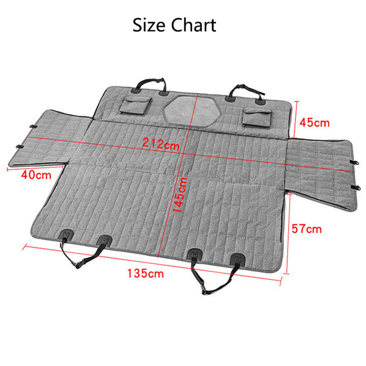Waterproof Dog Car Seat Cover – Mesh Window Non-Slip & Easy Clean