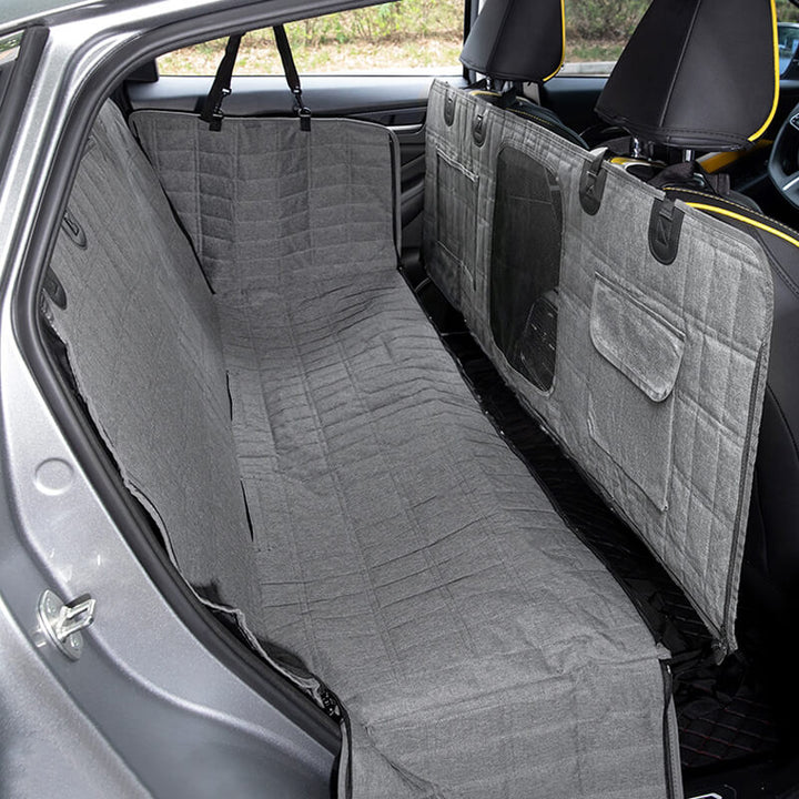 Waterproof Dog Car Seat Cover – Mesh Window Non-Slip & Easy Clean