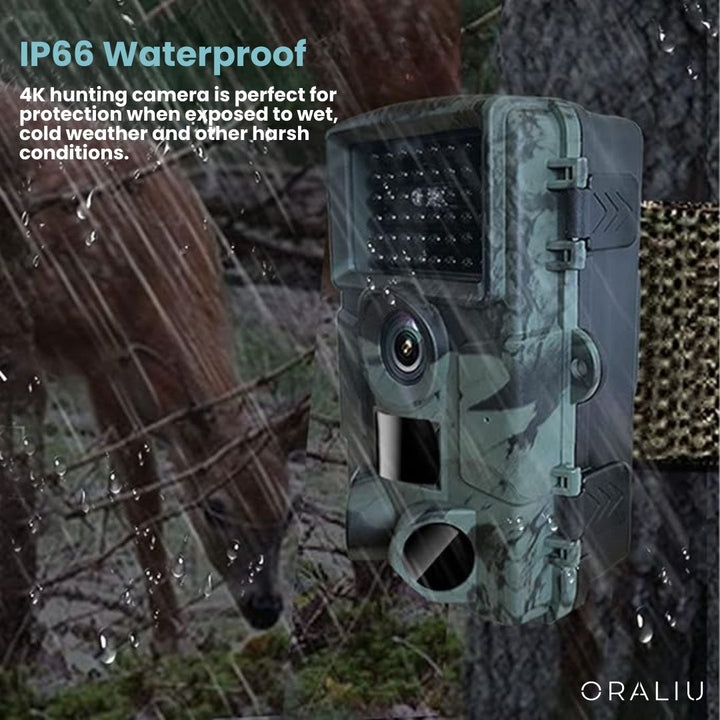 Wildlife Trail Camera – 4K Ultra HD 60MP App Control IP66