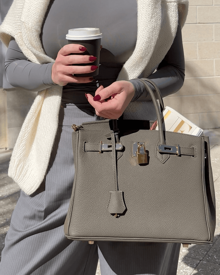 Women's Luxury Leather Shoulder Bag – Elegant Timeless & Structured