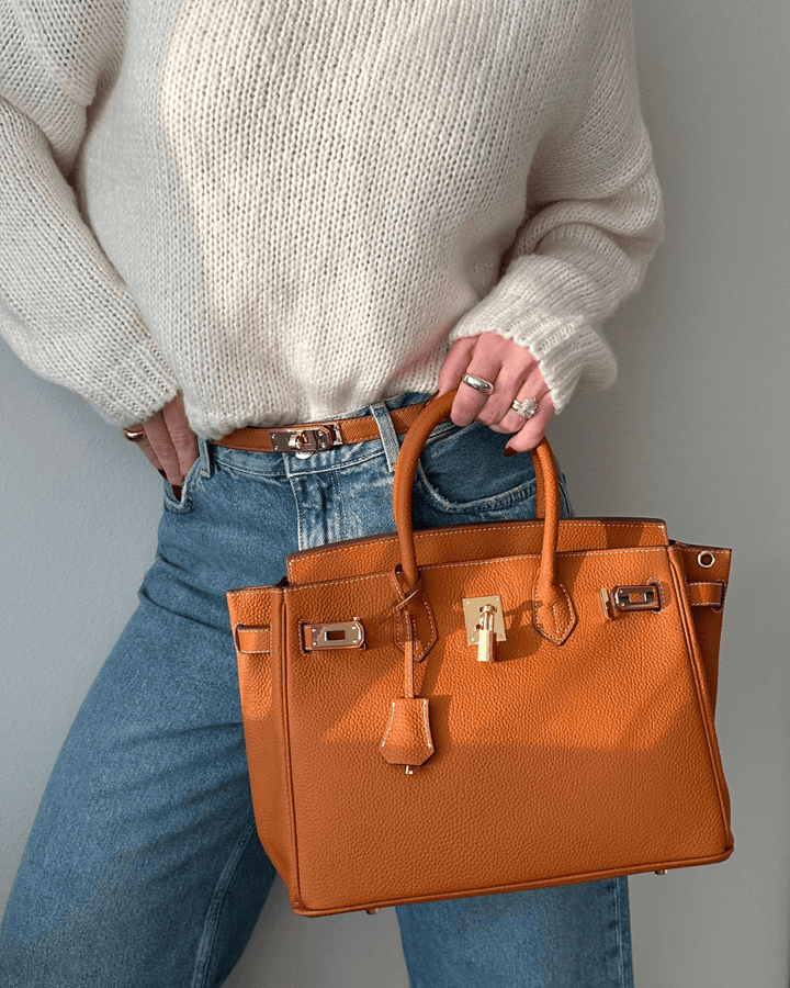 Women's Luxury Leather Shoulder Bag – Elegant Timeless & Structured
