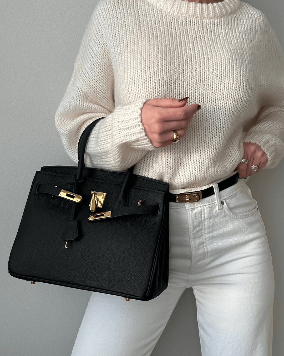 Women's Luxury Leather Shoulder Bag – Elegant Timeless & Structured