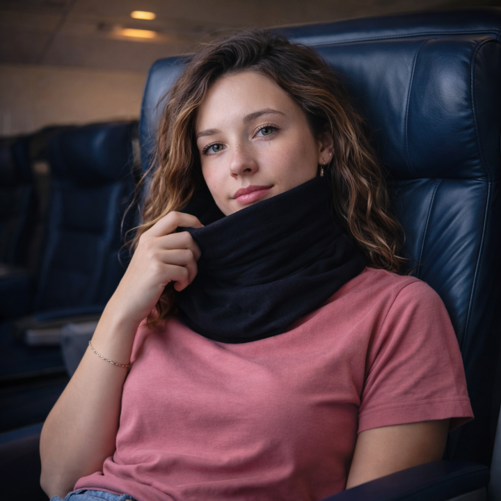 Travel Pillow Wrap Neck Support Upright Rest